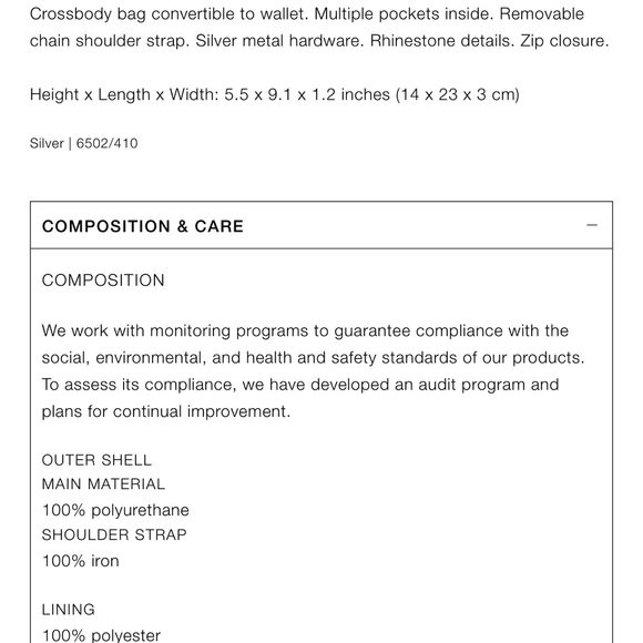 Zara studded crossbody wallet bag - Picture 9 of 9